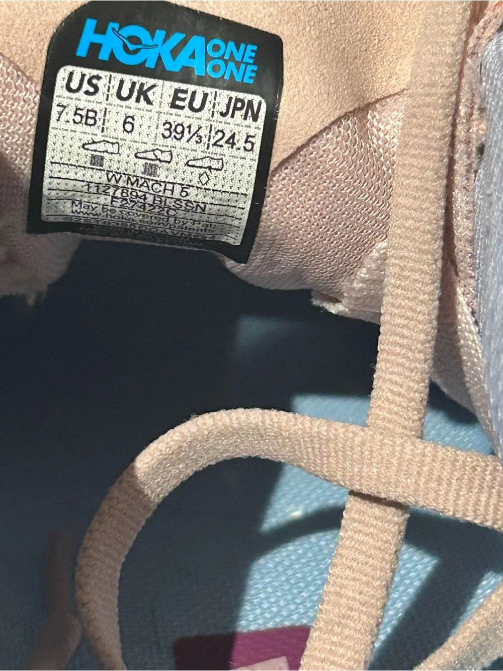 Hoka Lavender and Pink Women's Running Shoes